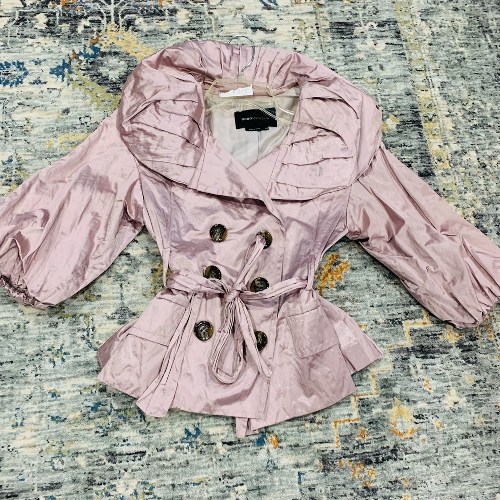 Chic rose gold jacket. BCBG